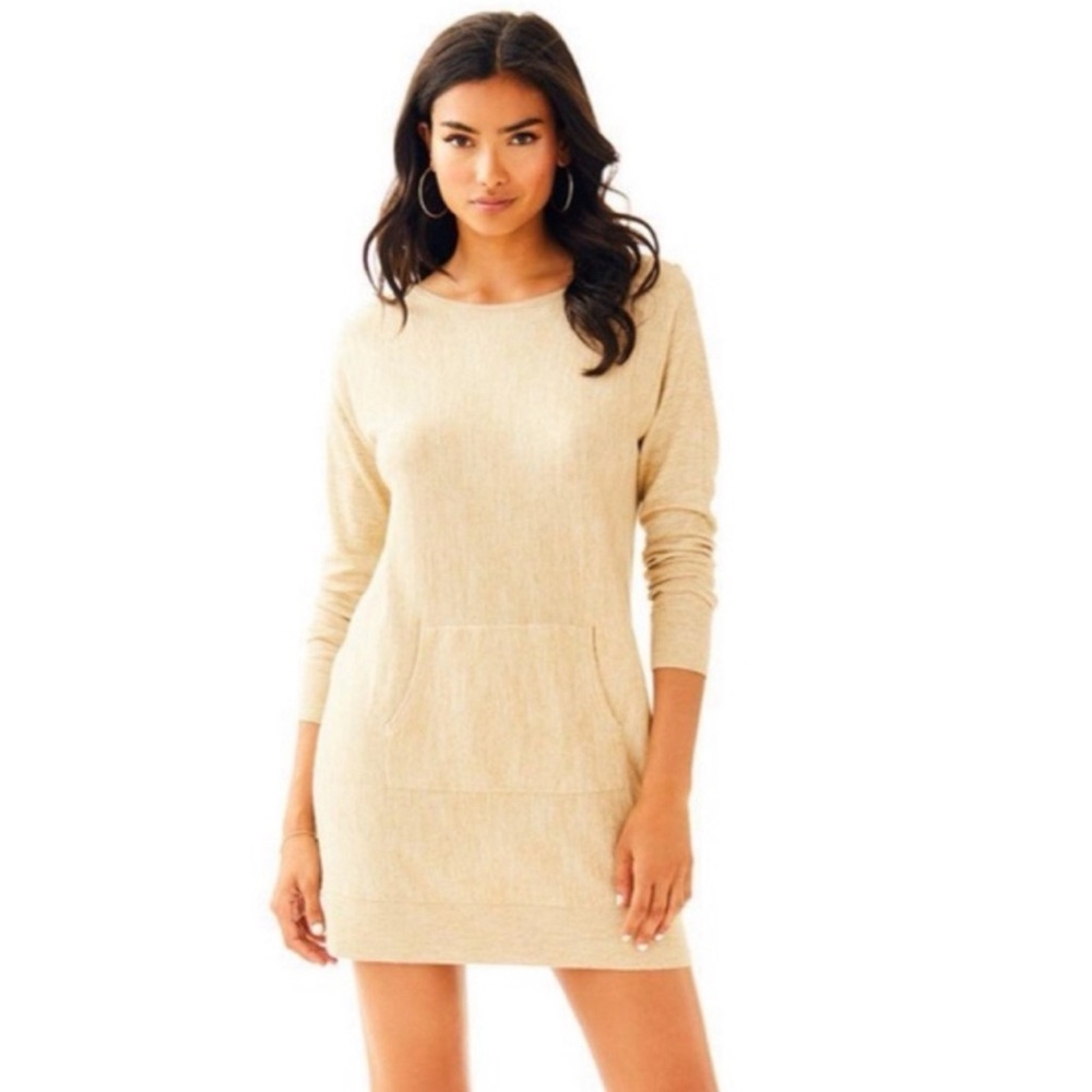 Lilly Pulitzer Sweater Dress, Sand, Size Small
